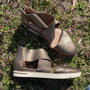 Eileen Fisher Closed Toe Leather Sandals